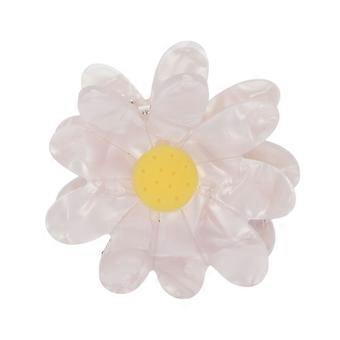 Clip per artigli per capelli Elegante forma di fiore Clip per capelli alla moda Accessori per strumenti di styling per le donneMargherite bianche