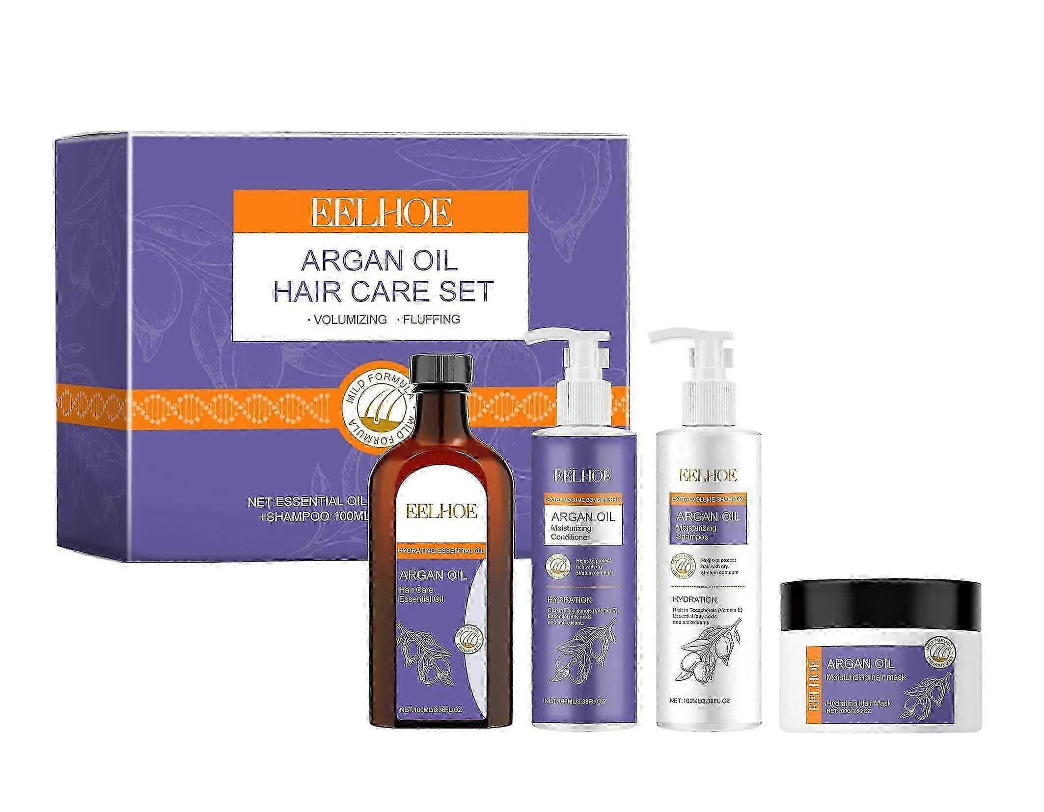 EELHOE Argan Oil Fluffy and Volumizing Set Nourishes hair and makes it smooth and fluffy