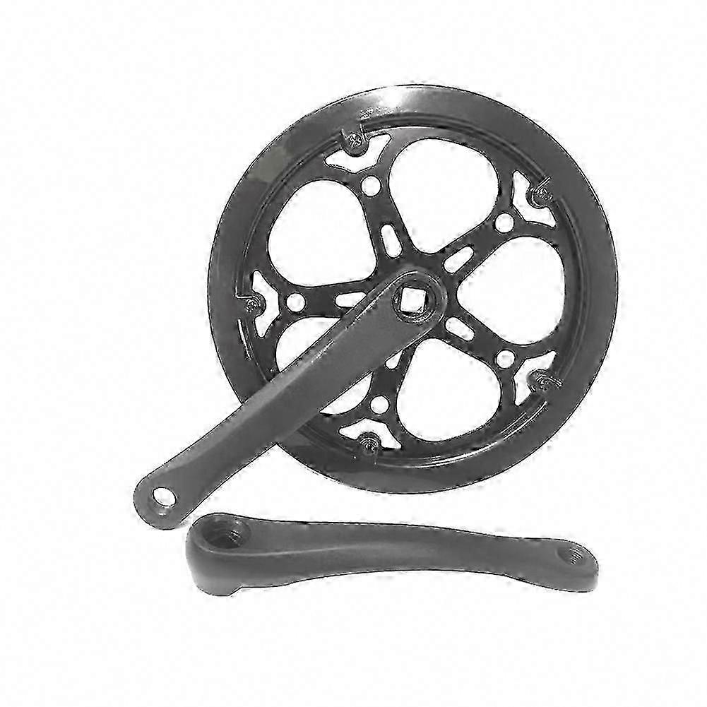 52T 170mm Single Speed Bike Vevparti, Diamant Hål Fällbar Cykel Vev Tand Platta