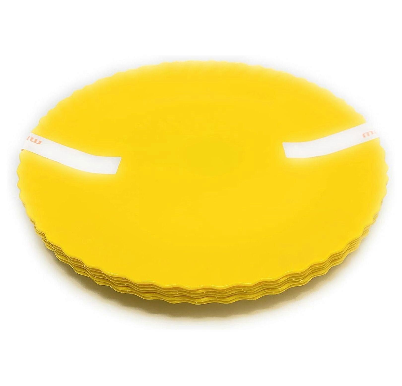 Curly Collection (11.75in Large Plate 6pk, Yellow)
