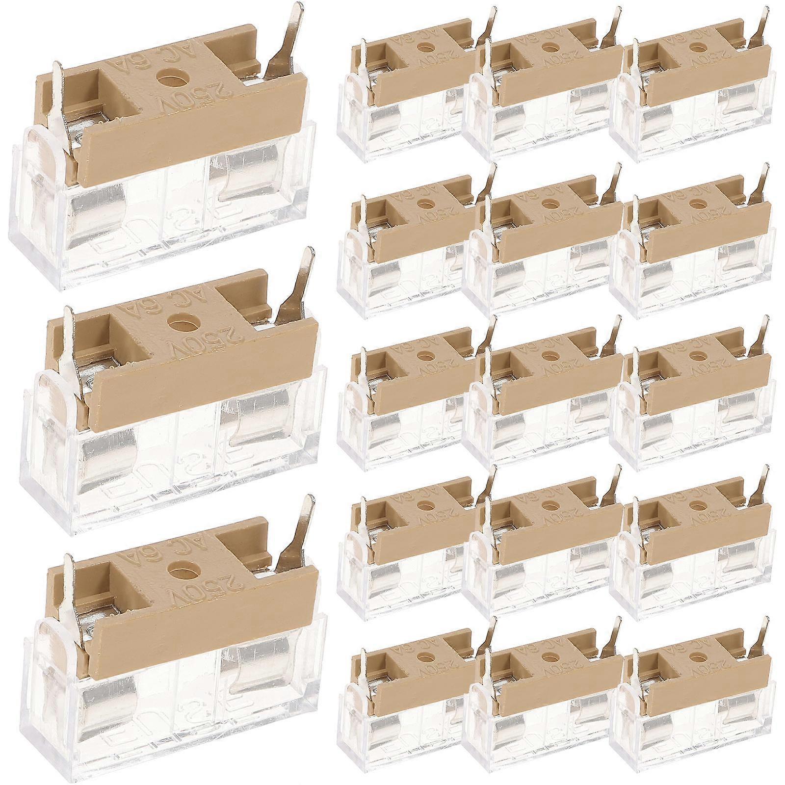 Fuse Holder Replacement Fuse Cap For Electrical Control Panels 40 Pcs Multi High Temperature Resistance Easy Installation