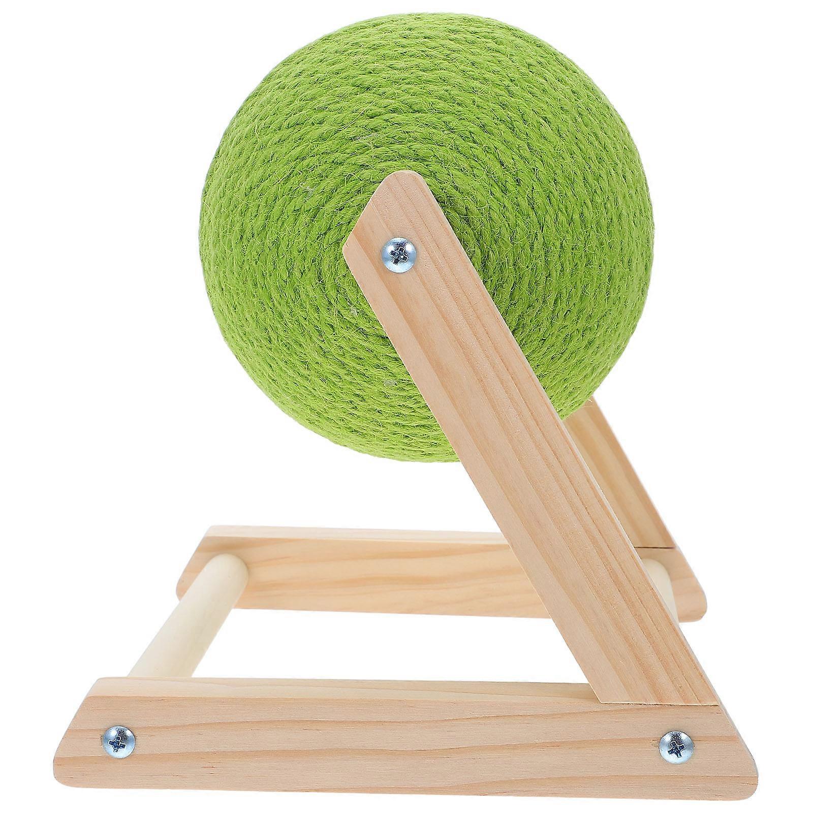 Sisal Scratching Toy Cat Scratcher Stand with Interactive Sisal Ball 2Pcs