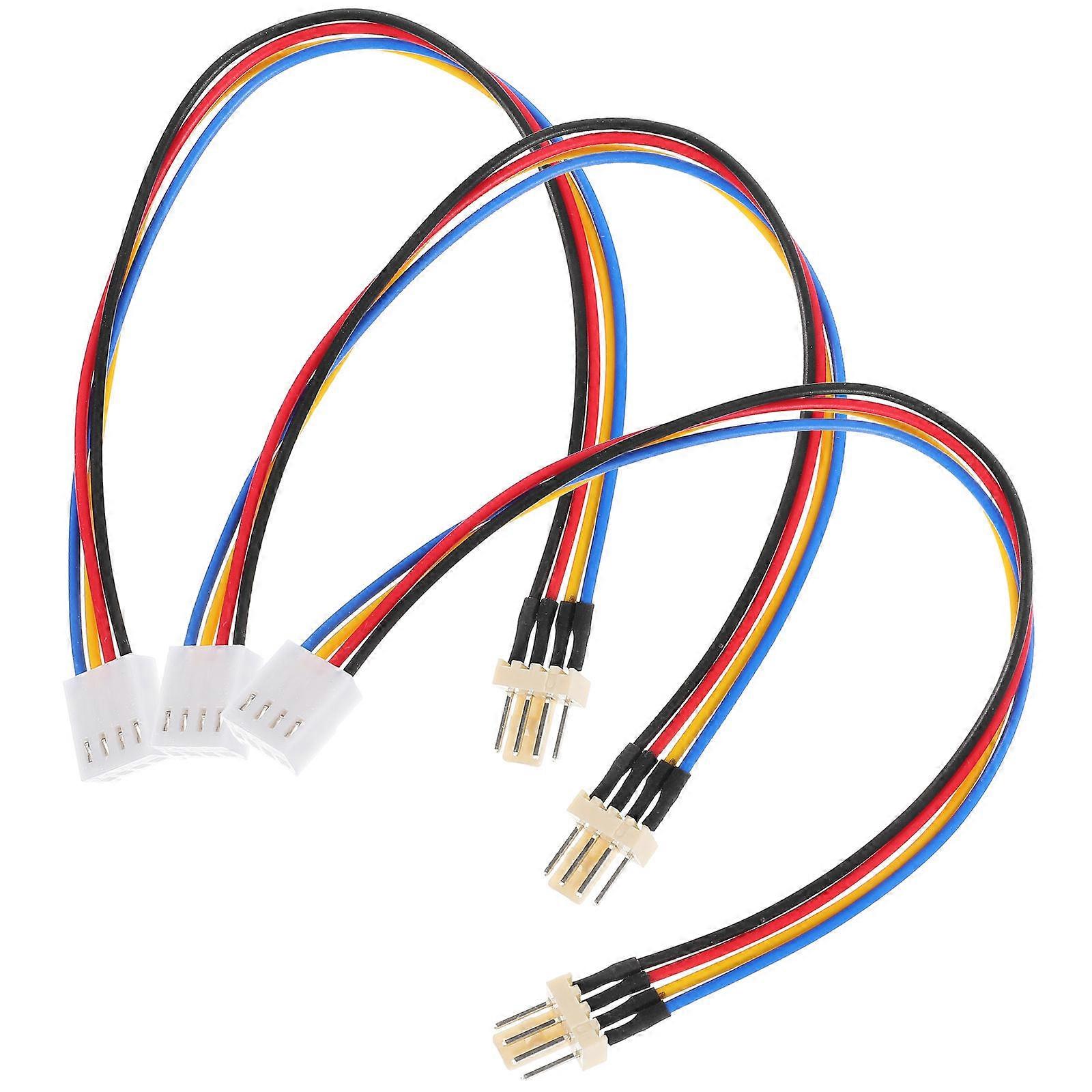 Connector Adapter Cable 4-Pin Pc Fan Splitter Extension Cable 9Pcs