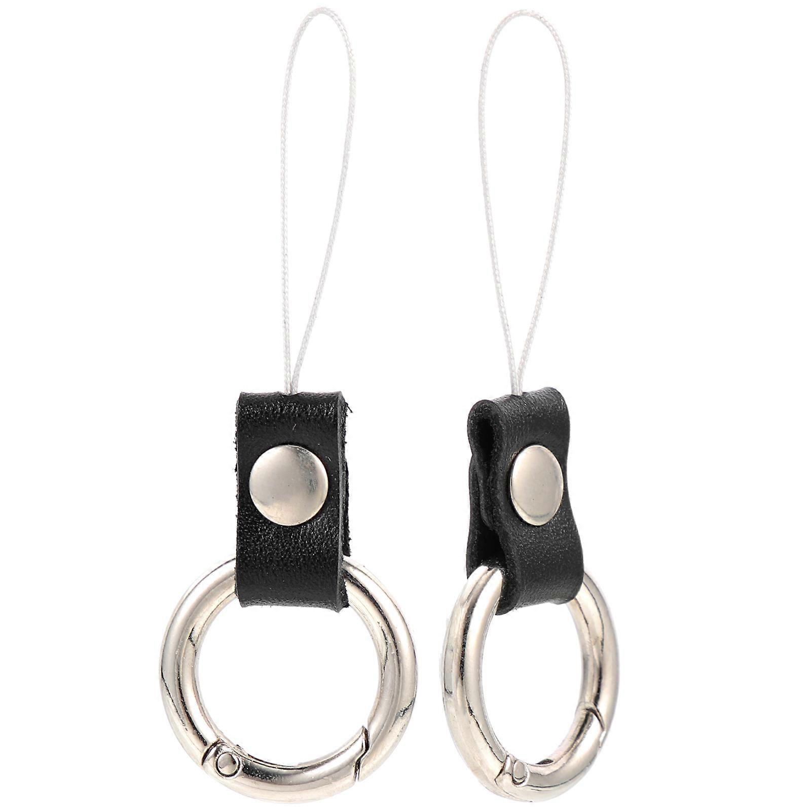 Safety Camera Grip Holders for Cell Phone Strap Rings 4Pcs Black