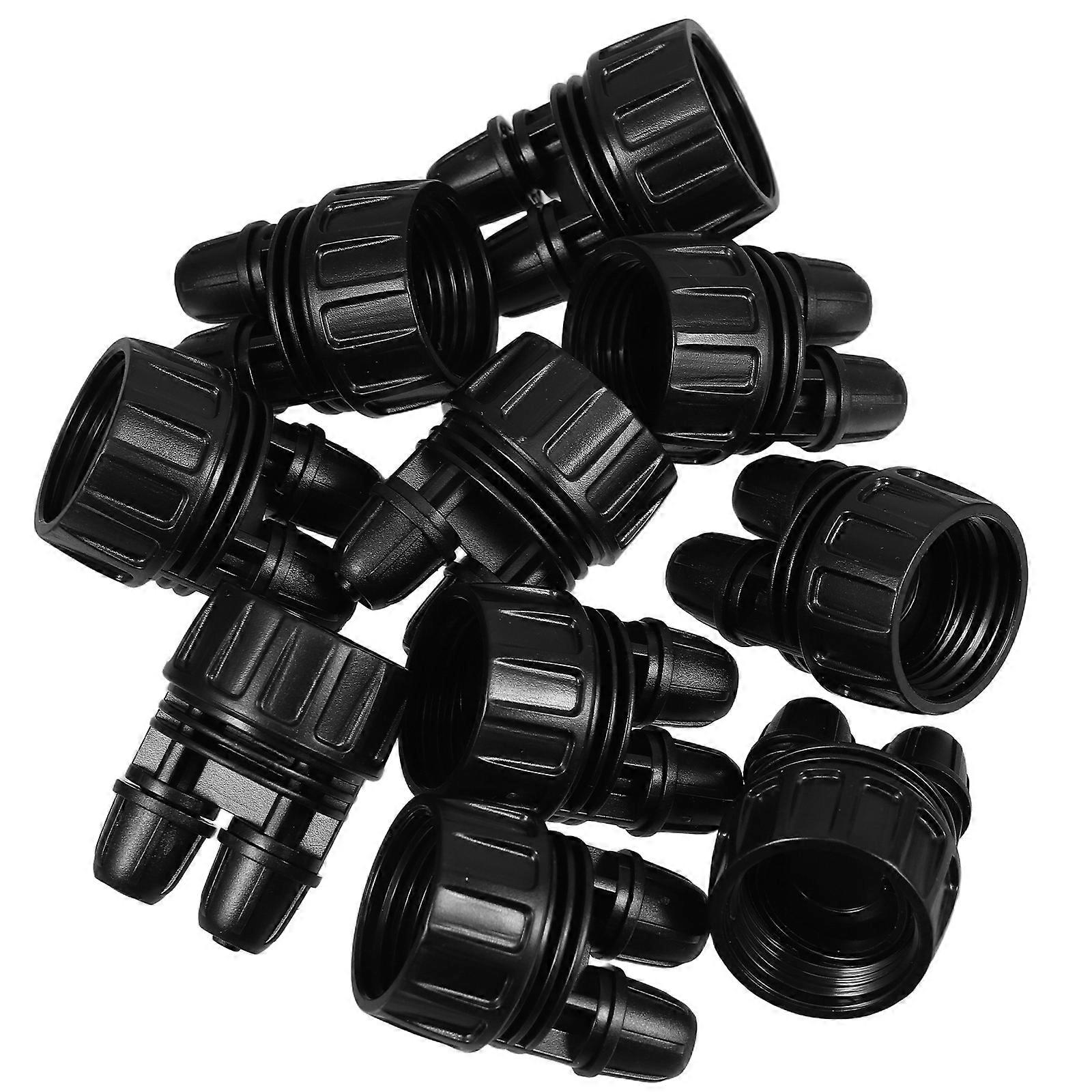 Automatic Irrigation Hose Connector Plastic Adapter for Garden 50Pcs