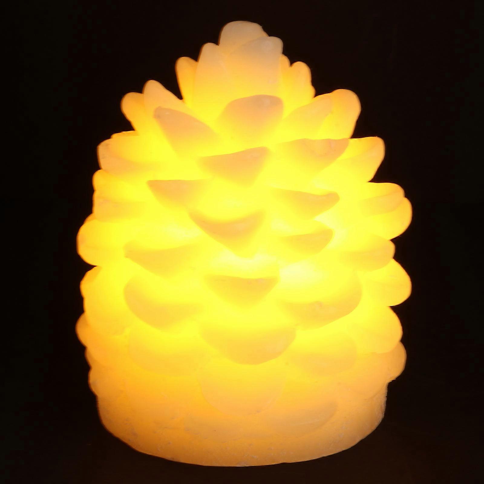 Flameless Candle Light Pine Cone Night Lamp for Party 6Pcs