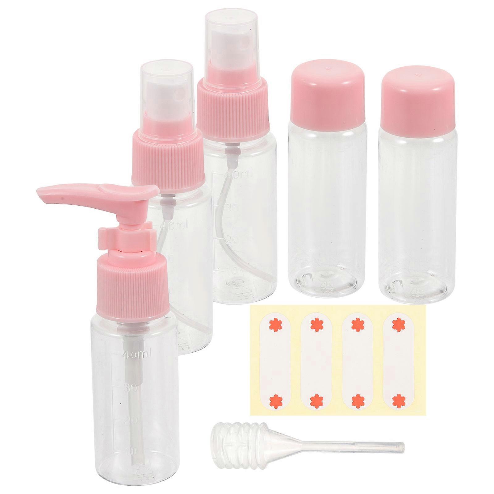 Refillable Travel Bottles 7Pcs Leakproof Plastic Containers for Storage Use