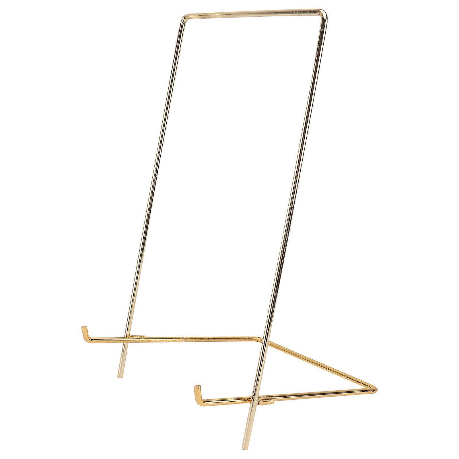 Display Stand Multi-Purpose Metal Square Holder Rack for Photo Frame 2Pcs