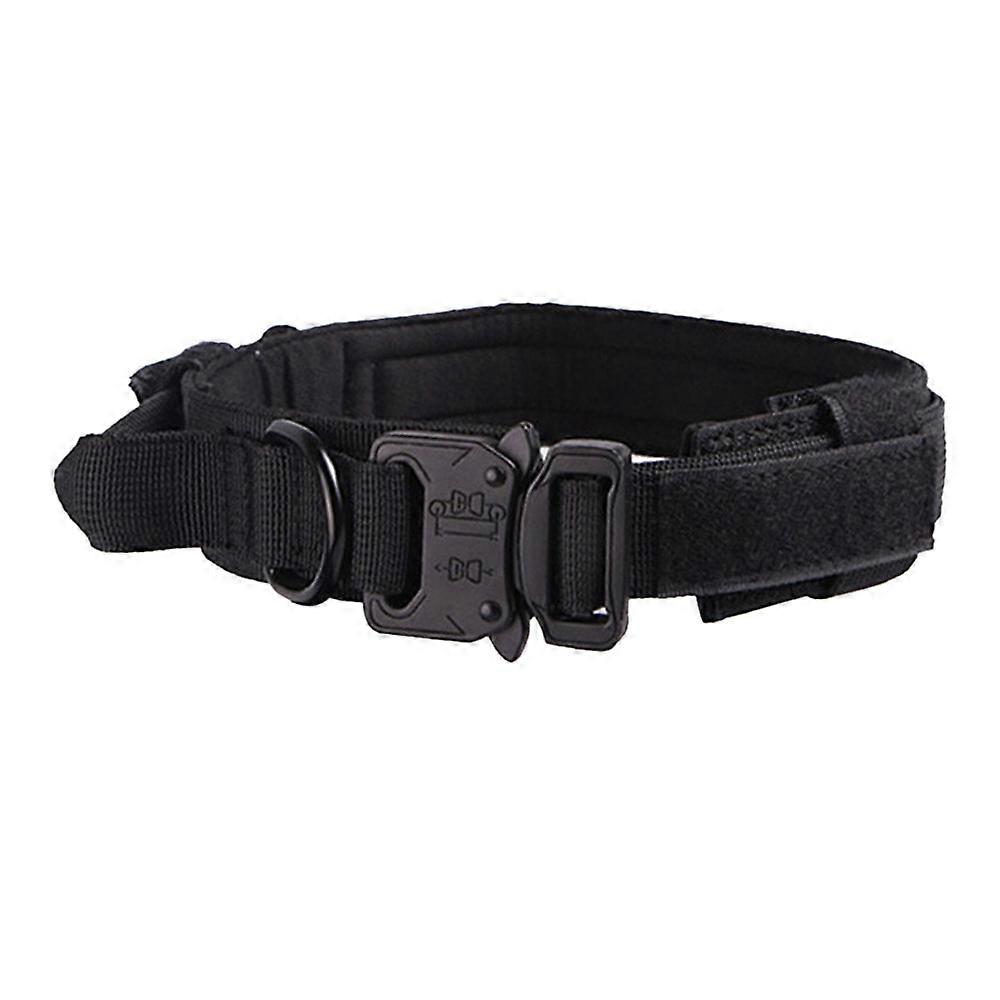 Tactical Dog Collar Military Dog Collar Thick with Handle Dog Collar Adjustable.