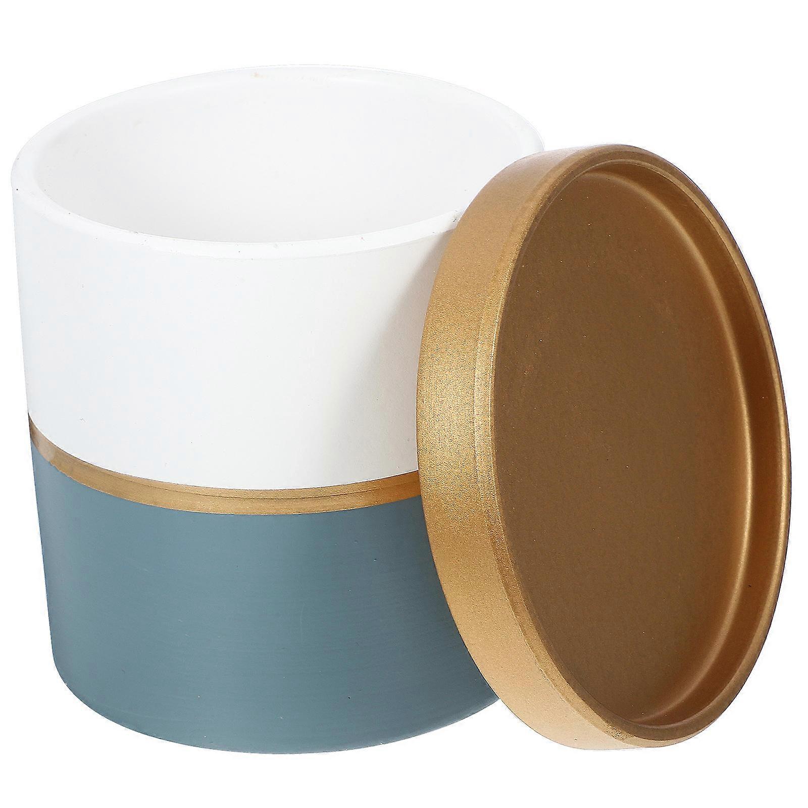 Small Flower Pot Ceramic Planter for Green Plants 3Pcs Set