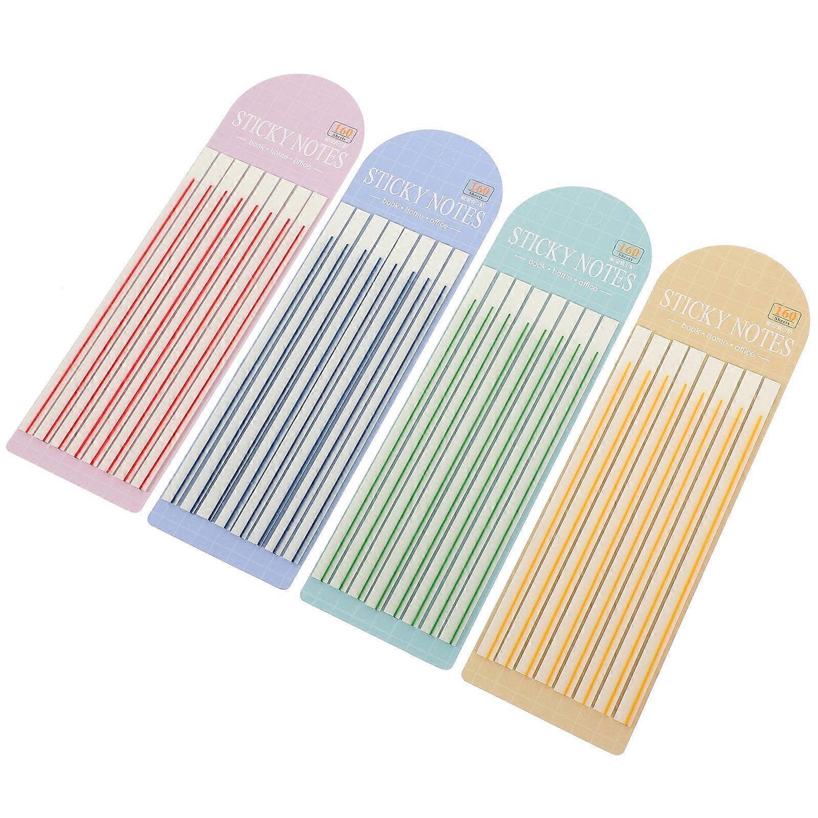 Reading Supplies 5Pcs Highlighter Tape For Annotating Books Transparent Soft Texture Highlighting Assorted Color