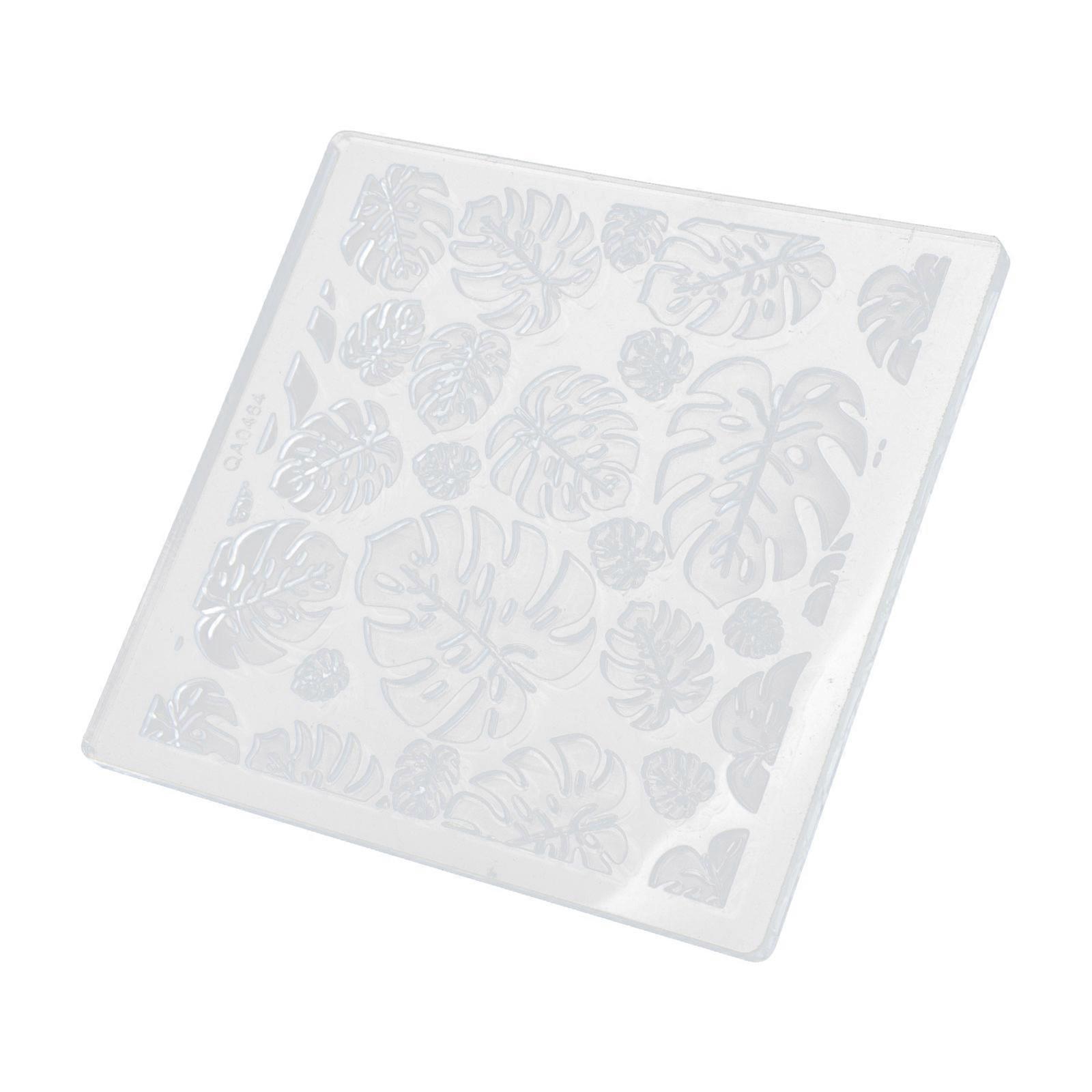 Cake Impression Mat Leaf Pattern Fondant Mold for Decor