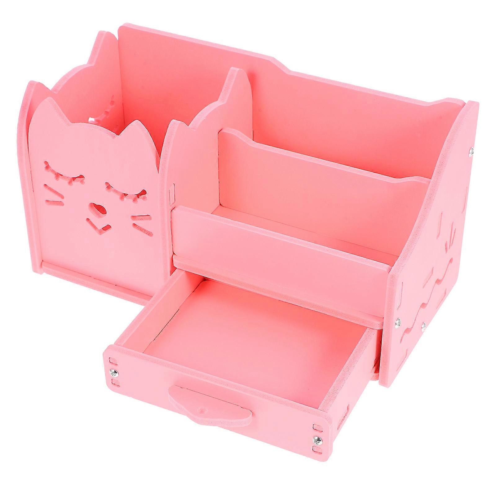 Multi-Functional Study Accessory Pencil Organizer For Office Supplies And Classroom Use In Pink ABS With Sorting Feature 2 Sets