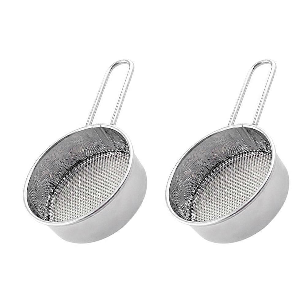 Stainless Steel Flour Sifter for Baking Tasks 6Pcs Silver