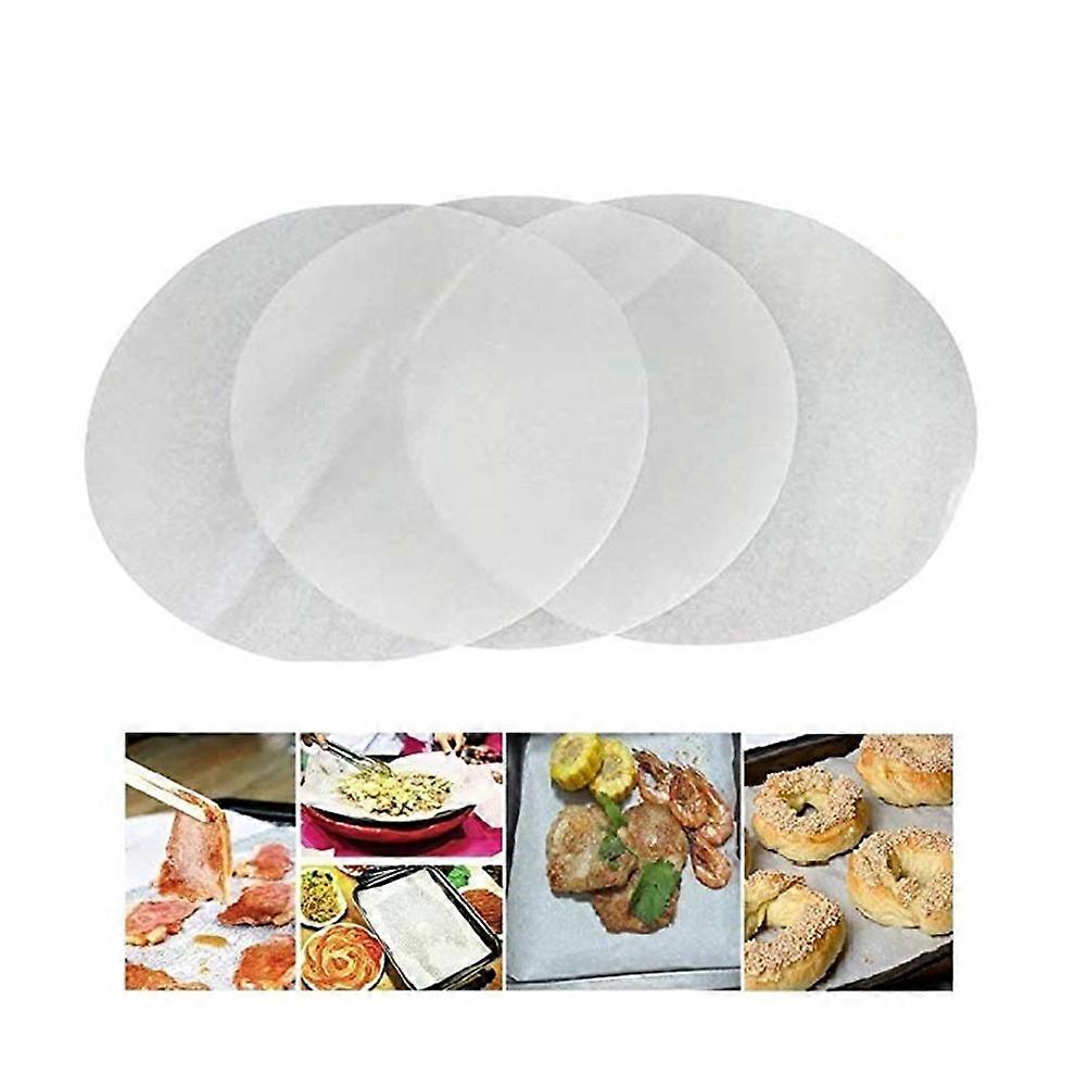 Baking Silicone Oil Paper 100Pcs Round 10 Inch Suitable For Baking Pan Ideal For Easy Clean-Up And Food Display
