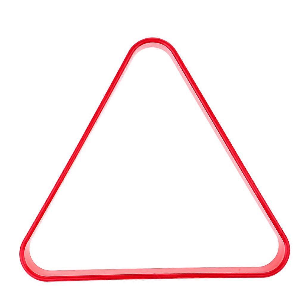 Heavy Duty Billiards Table Plastic Triangle 8 Balls Rack Accessory Red