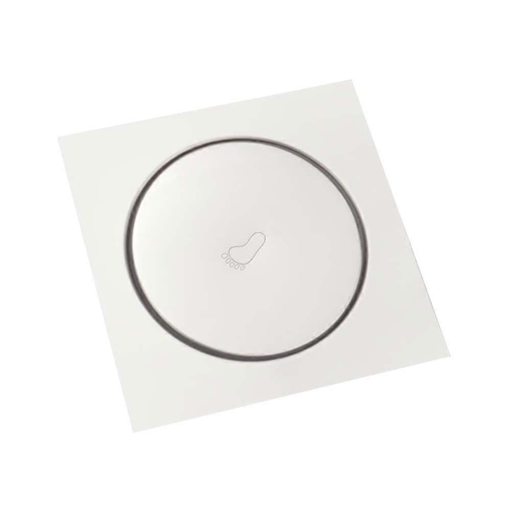 Floor Drain Square Floor Drainer for Draining 2Pcs Toilet Silver