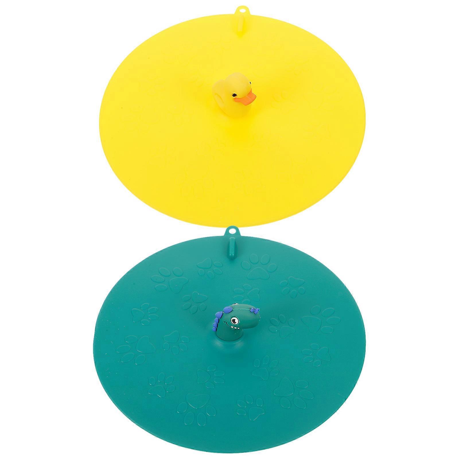 Drain Stopper Bathtub 2Pcs Bath Tub Plugs for Bathroom Accessories Assorted Color and Duck Shape for Waterproof Function