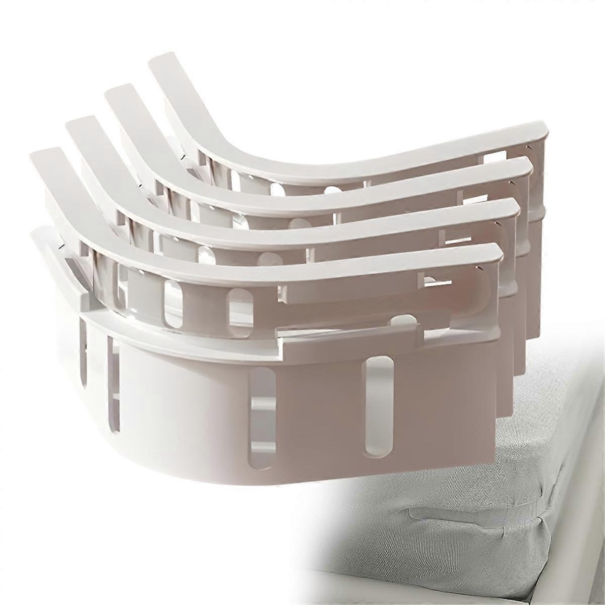 Bed Sheet Holder with Lock Strips, 4Pcs Adjustable Mattress Fasteners Clips, Keep Sheets in Place,Fi