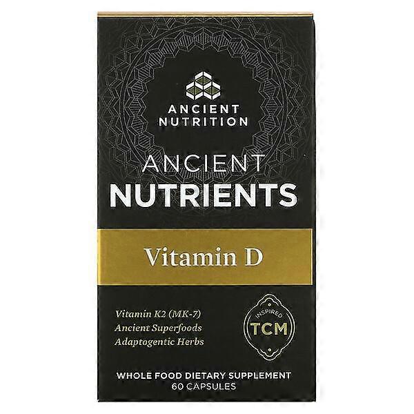 Dr. Axe / Ancient Nutrition, Ancient Nutrients, Vitamin D, 60 Capsules