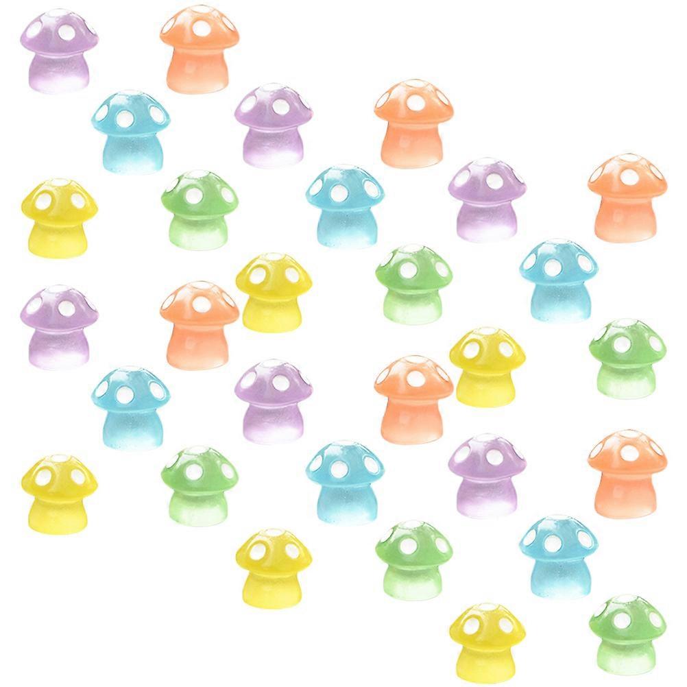 Mushroom Figurines Resin Mini Mushroom Decor for Display 120Pcs Assorted