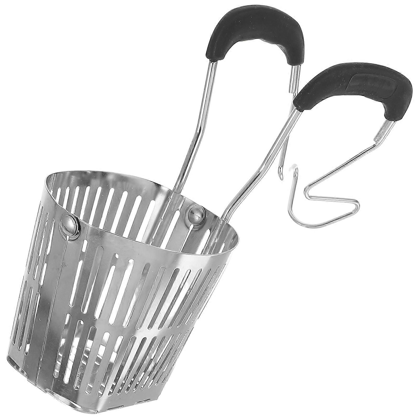 Dumpling Strainer Stainless Steel Skimmer Spoon for 2Pcs Home Use