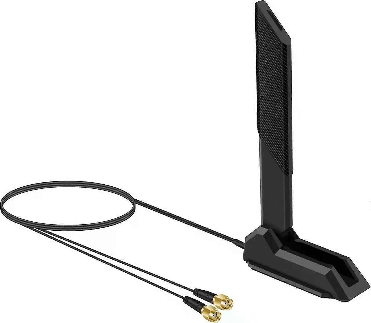 External WiFi 6 6E Tri-Band Antenna 6GHz 5.8GHz 2.4GHz Magnetic Base Replacement Antenna for PC Desktop Computer Asus Rog Strix Gigabyte Aorus Gaming