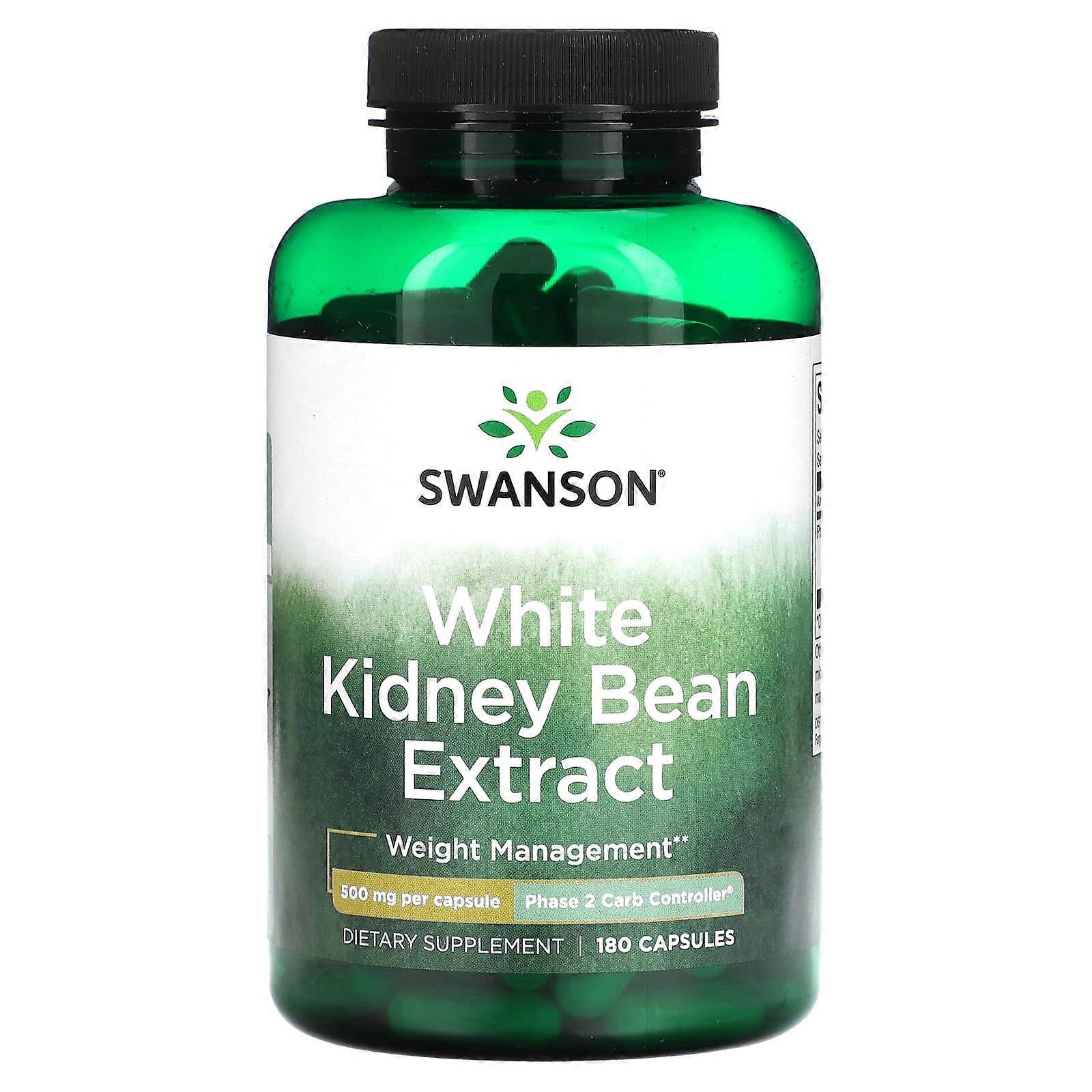 White Kidney Bean Extract, 500 mg, 180 Capsules