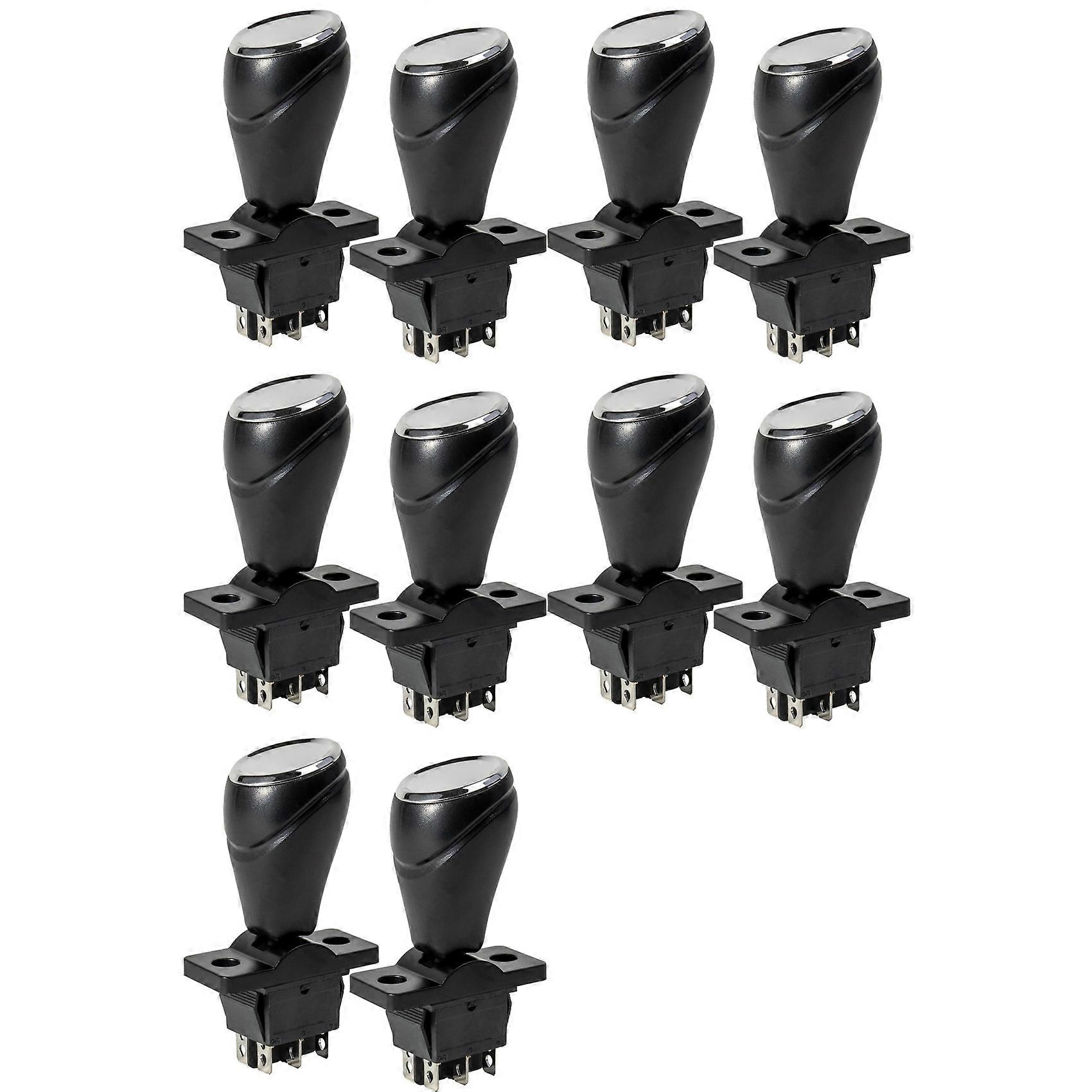 10Pcs Children'S Electric Car Joystick Toy Bumper Car Forward Reverse Switch on the Car Forward and Backward Switch (US)