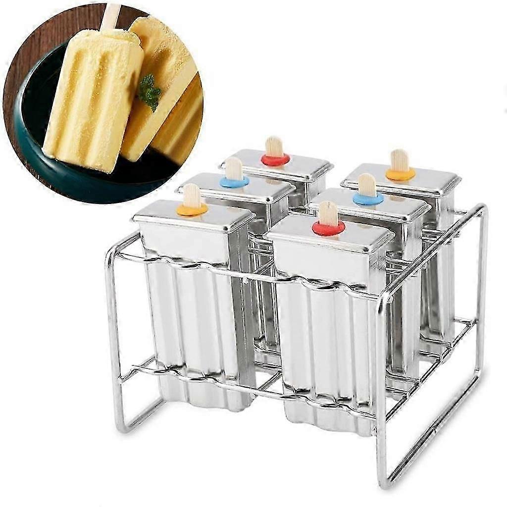 Stainless Steel Popsicle Rack Ice Lolly Popsicle Maker Ice Cream Ice Cube Trays