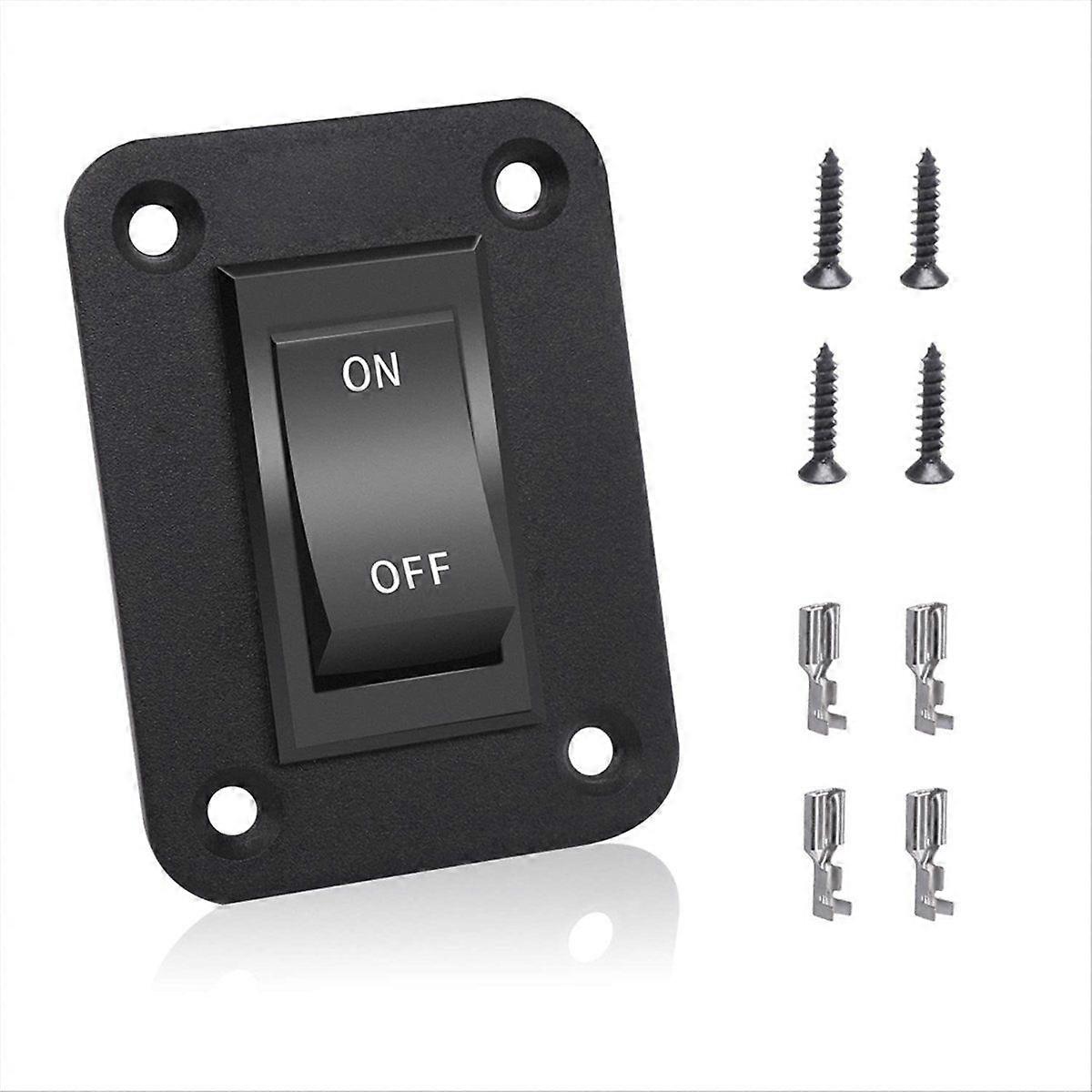 On-Off Switch 12V 20A 4 Pins DPST Rocker Switch Panel RV Light Switch