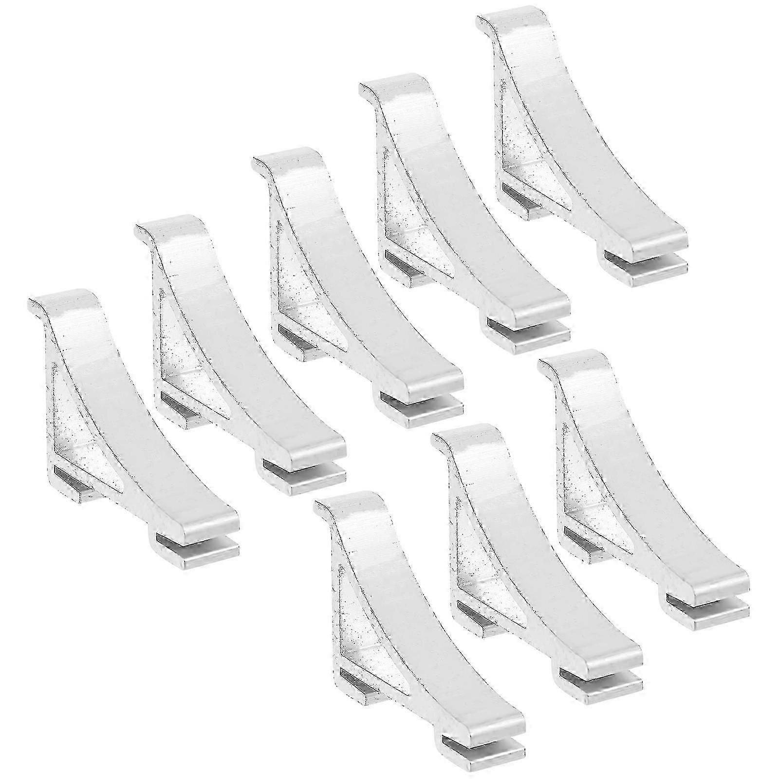 8 Pcs Metal Freezer Shelf Clips, Cabinet Shelf Hooks Square Replacement Parts