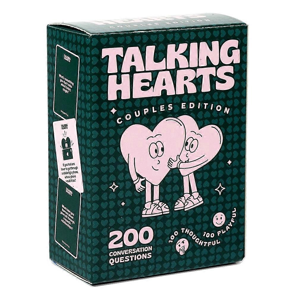 Talking Hearts Conversation Cards Couple Conversation 200 Questions Card Game for Date Nights Adventures