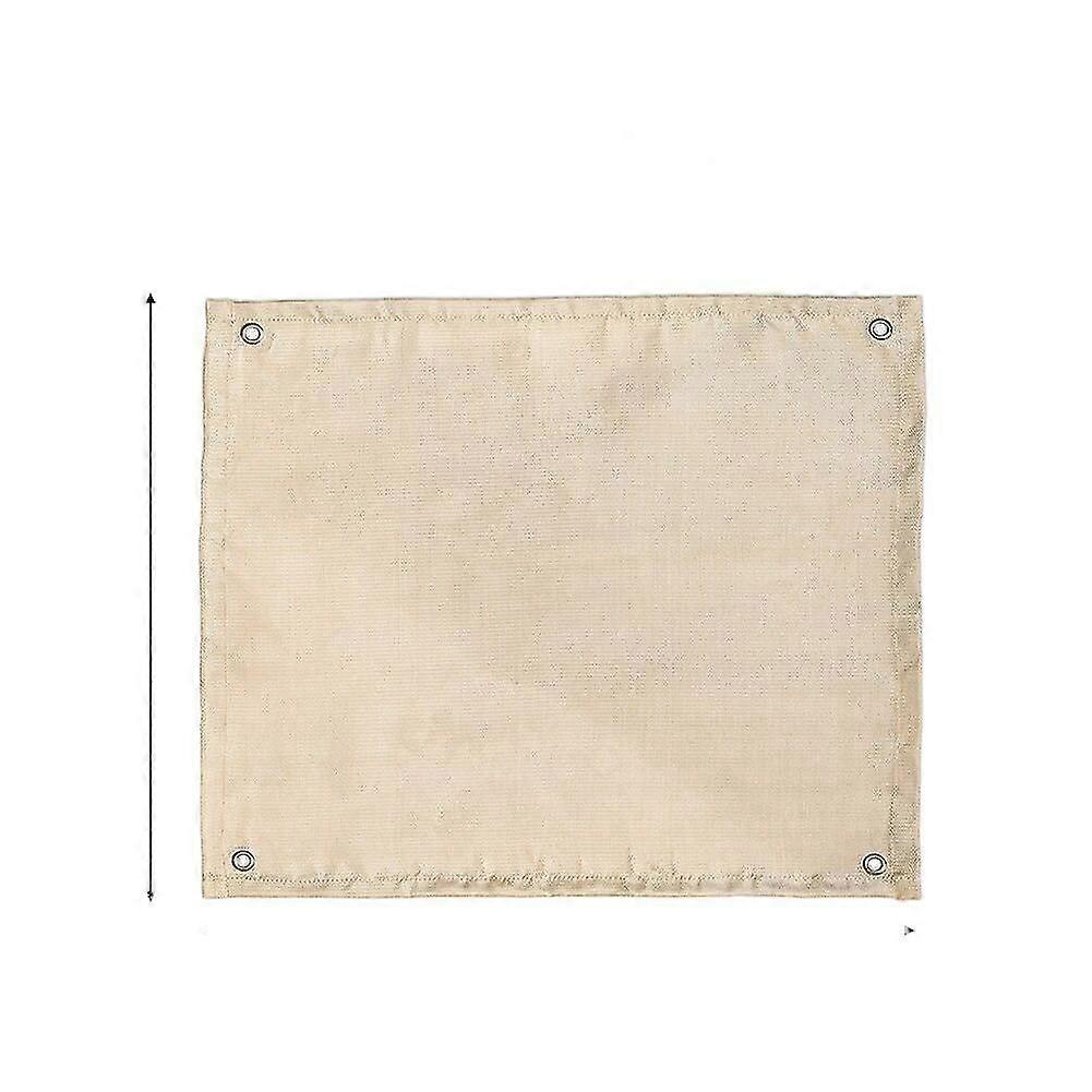Beige Barbecue  Camping Fireproof Cloth Fire Pit Mat