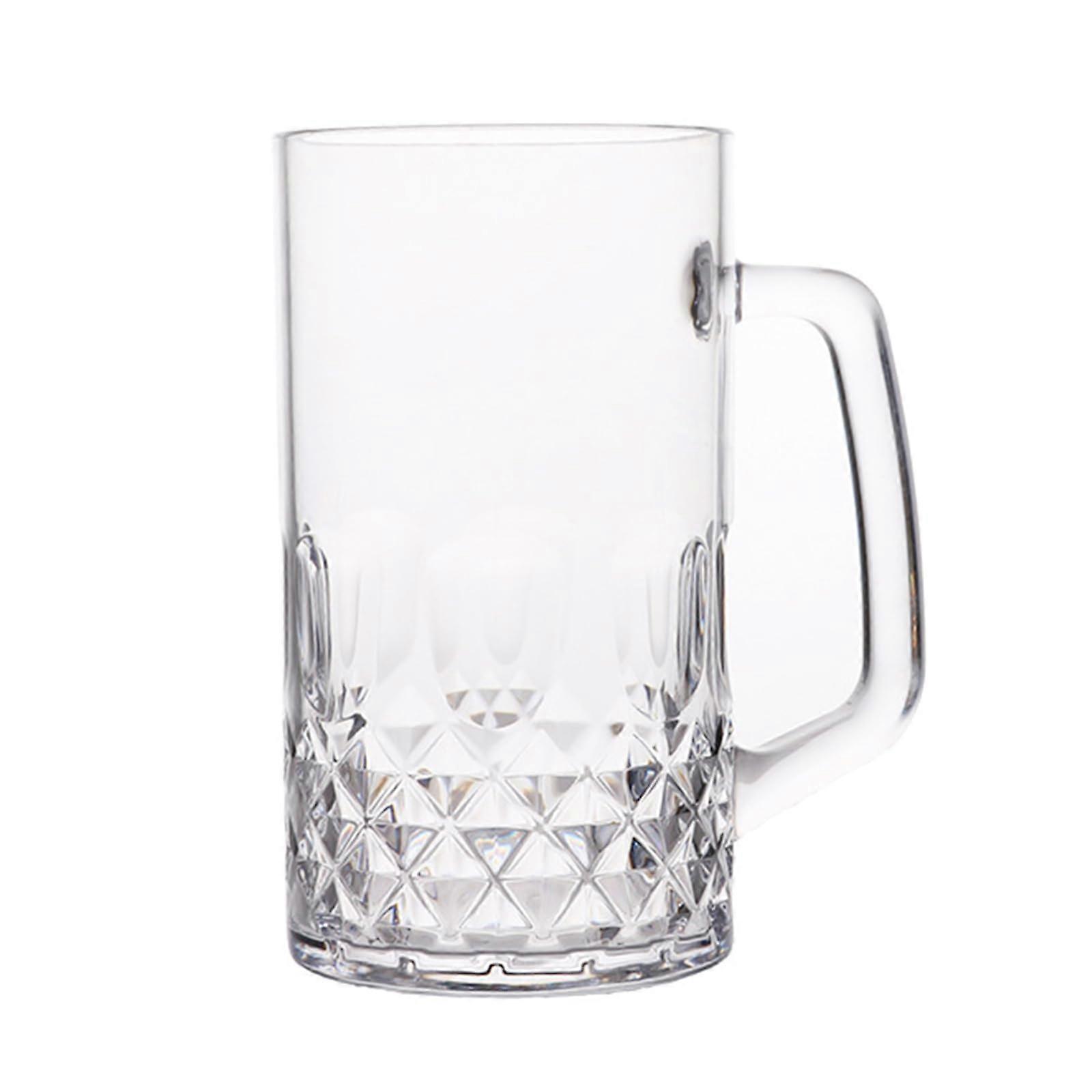 Glass Dimpled Beer Mugs Multifunctional Dimpled Glasses Freezer Safe Easy Grip 980ml Large Capacity For Parties