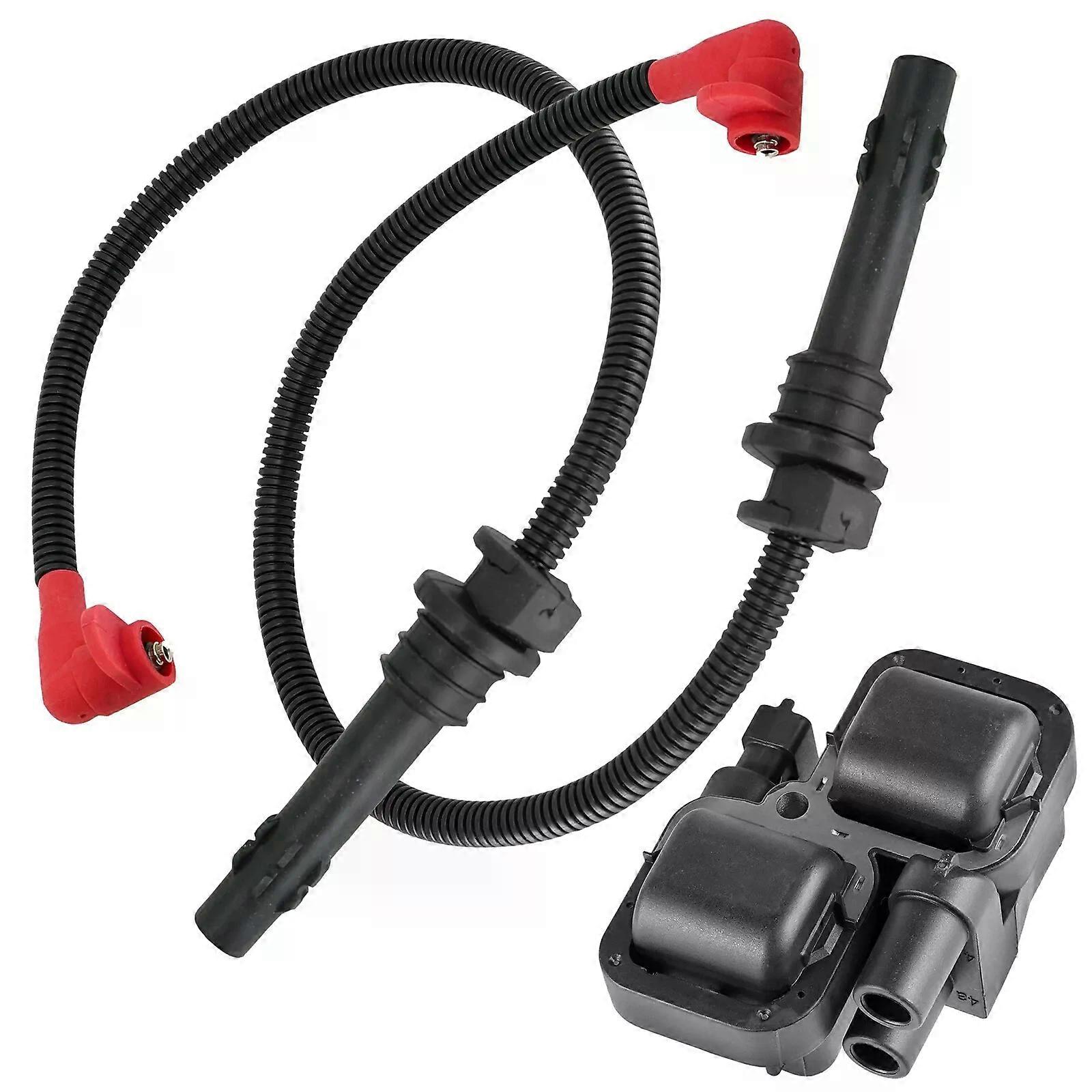 Ignition Coil with Spark Plug Wires for Polaris General 1000 EPS 2018-2020 NO.38239
