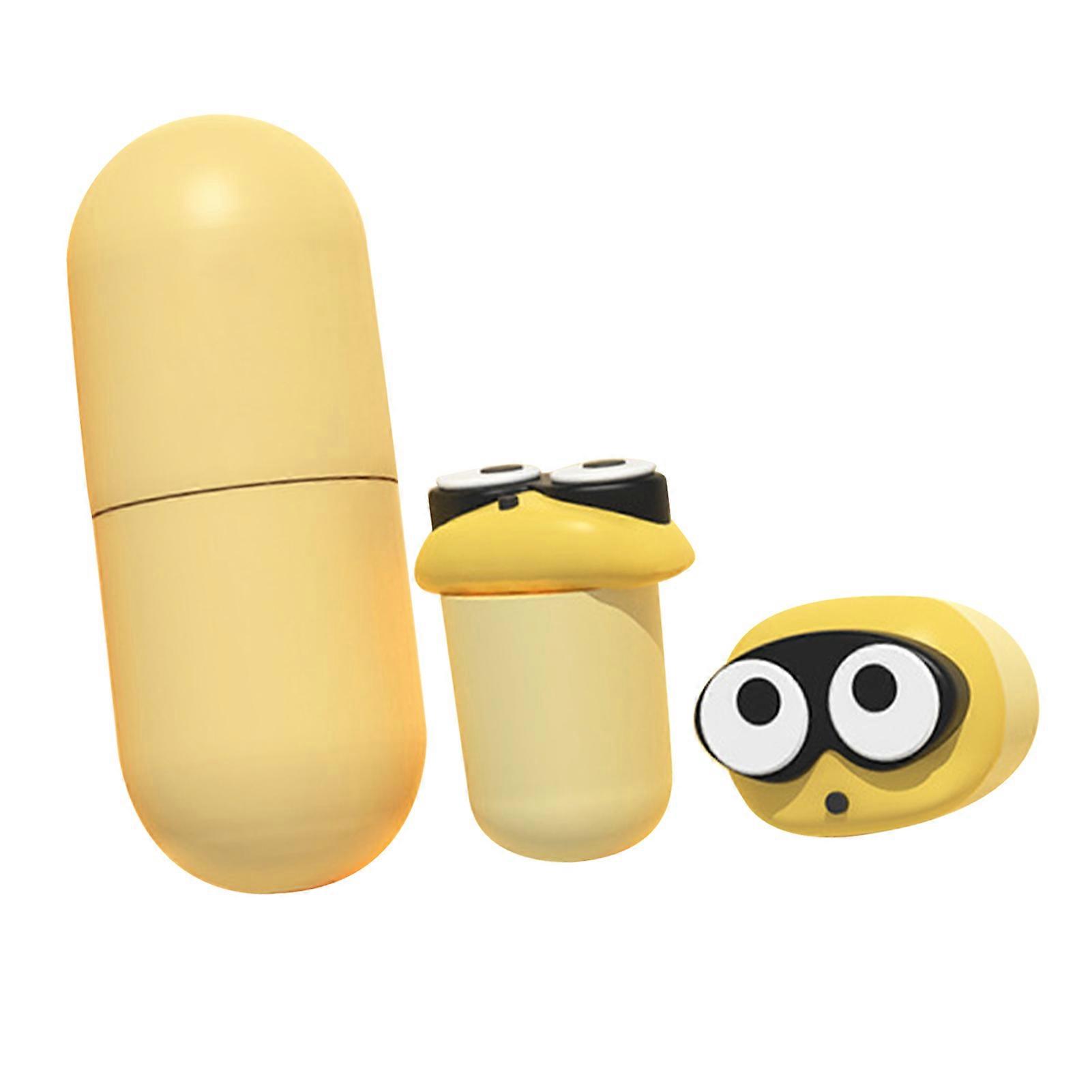 1 Pair Foam Earplug Noise Reduction Animal Theme Flexible Sound Blocking Earplug for Sleeping Study Yellow 