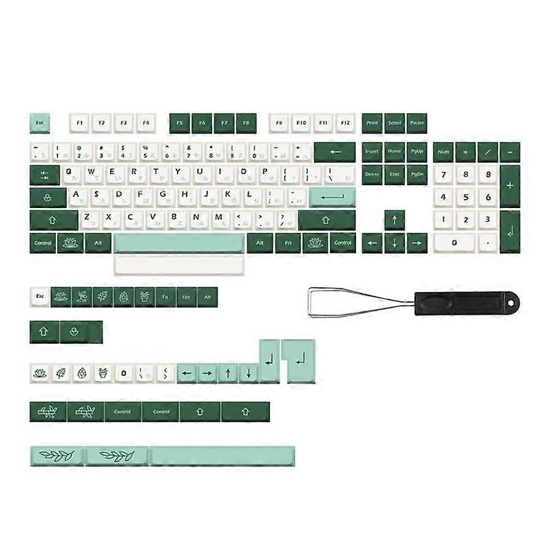 Keycaps 138PCS Jardin Keycaps XDA Profil Complet Ensemble Keycap Épais PBT Japonais