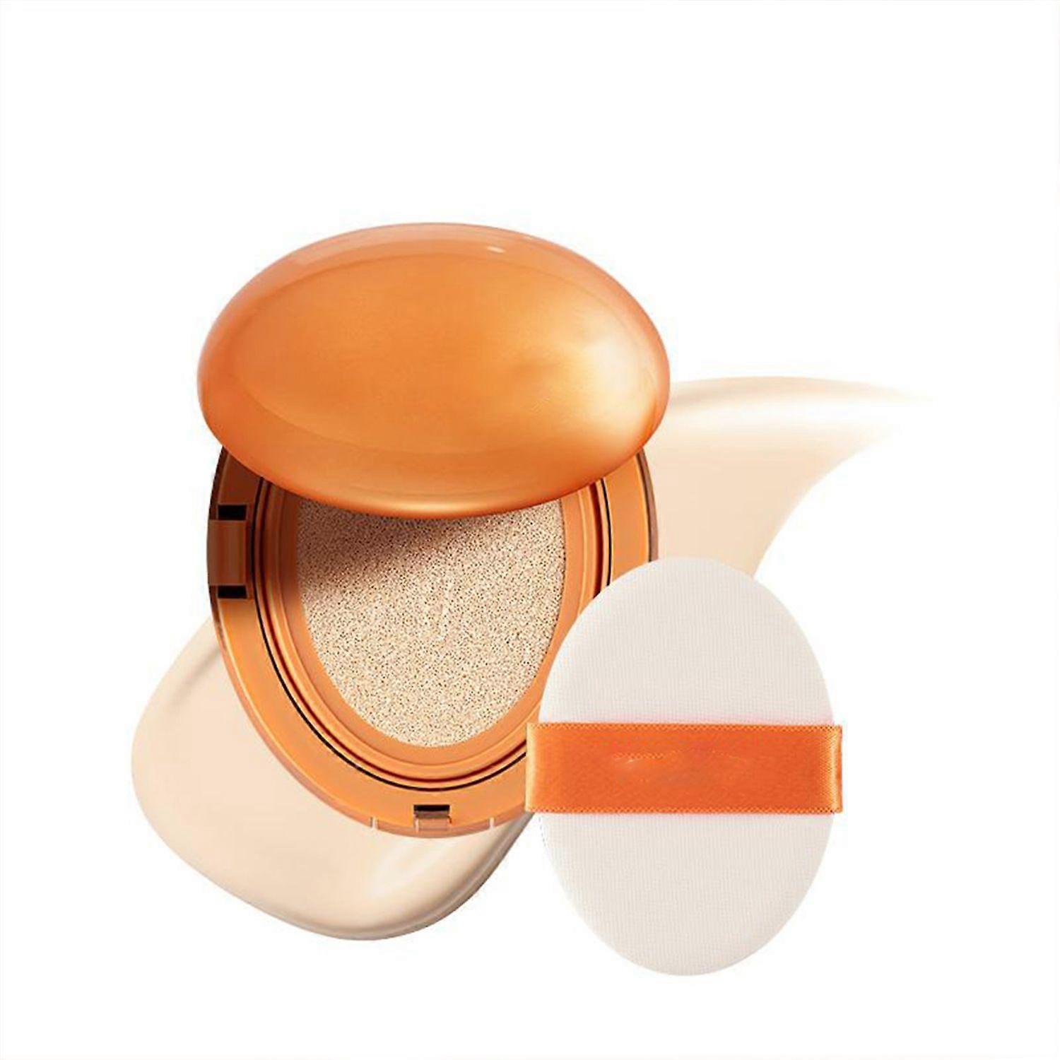Long-Lasting Waterproof Cushion Foundation - Full Coverage Oil-Control Concealer, Sweat-Proof Matte Finish Makeup with Puff