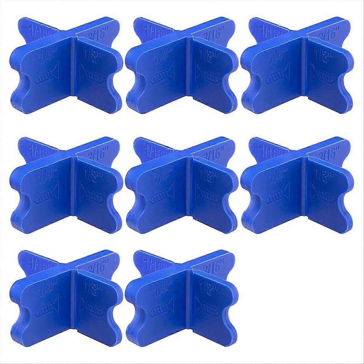 8 Pcs Deck Spacer Tool,4 Thicknesses Deck Board Spacers,Blue
