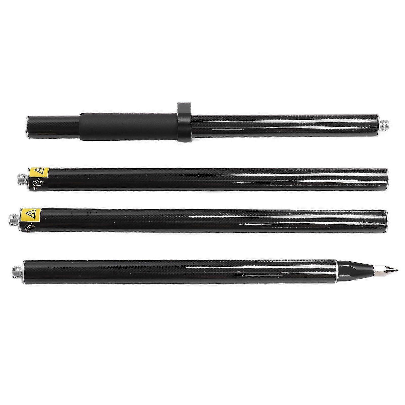 2 Meter 4 Section Survey Pole RTK GPS Carbon Fibre Surveying Prism Pole with Level Bubble 0mm Constant