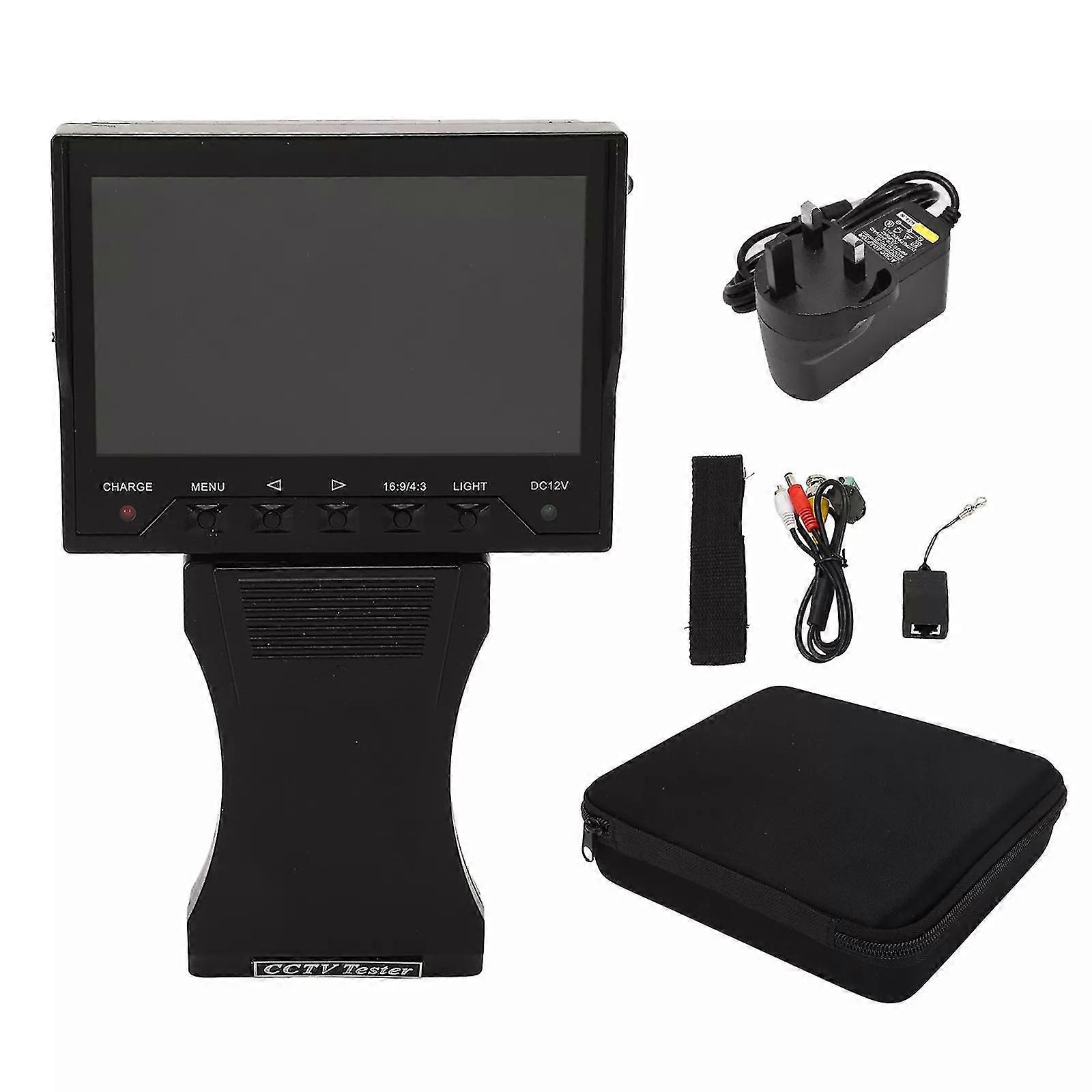 CCTV Tester 4.3inch LCD Camera HD Analog Video Monitor VGA Input DC12V Output