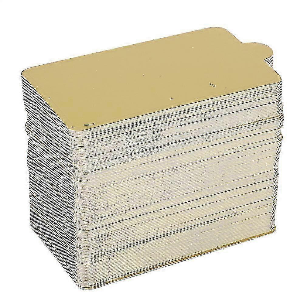 100 PCSゴールドペーパームースケーキボードデザートディスプレイトレイ、結婚式と誕生日用