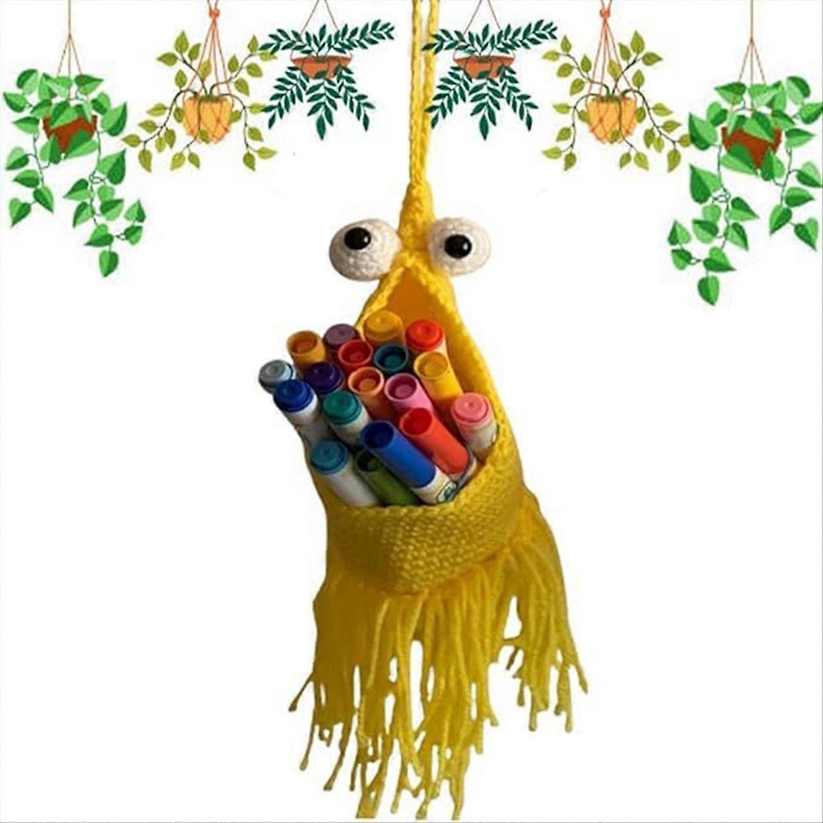 Plant Hanger Hanging Planter Basket,Hanging Storage Basket,Blue