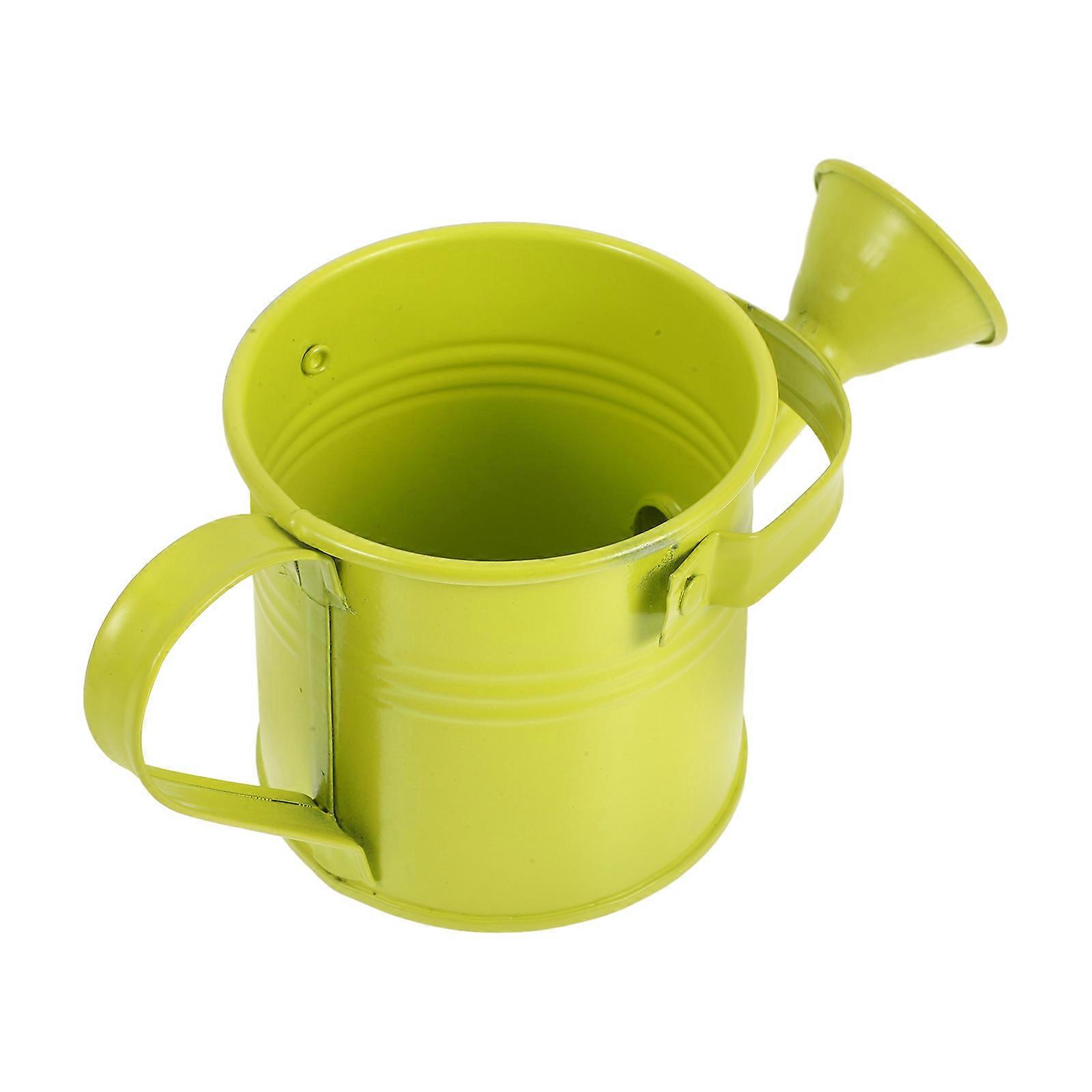 Watering Can Metal Watering Can for Plants Sprinkling Function Light Green