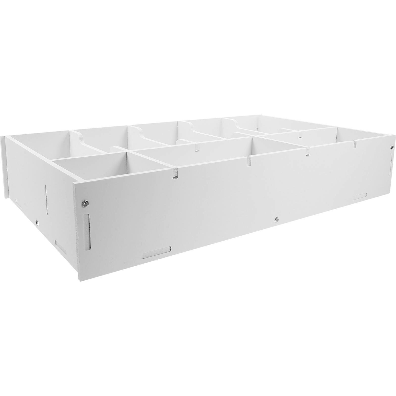 Cash Drawer Tray White PVC Organizer for Efficient Money Sorting and Storage