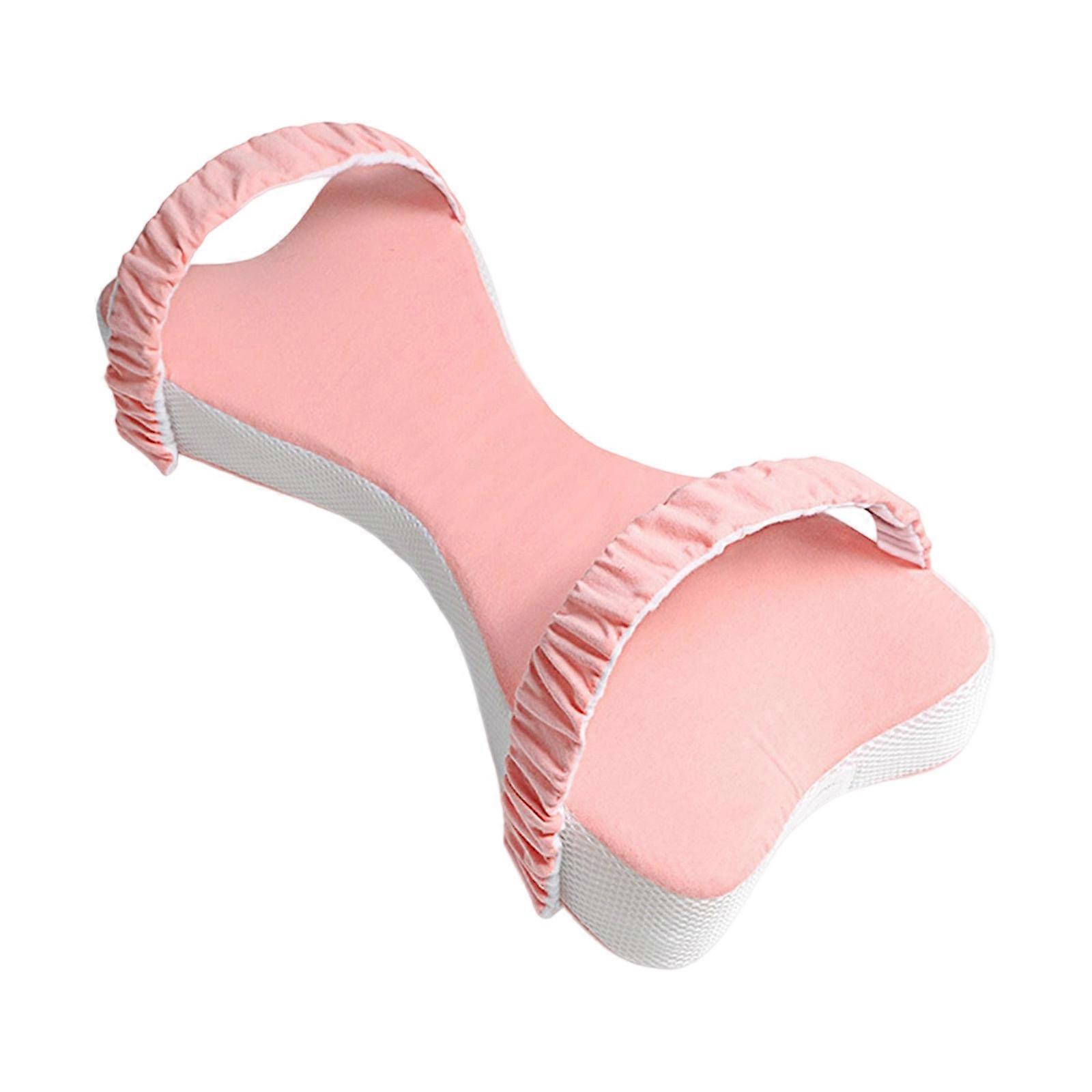 Adjustable Memory Foam Leg Pillow For Sleeping Postures Correction Pressure Relief Ergonomic Support Removable  Pink