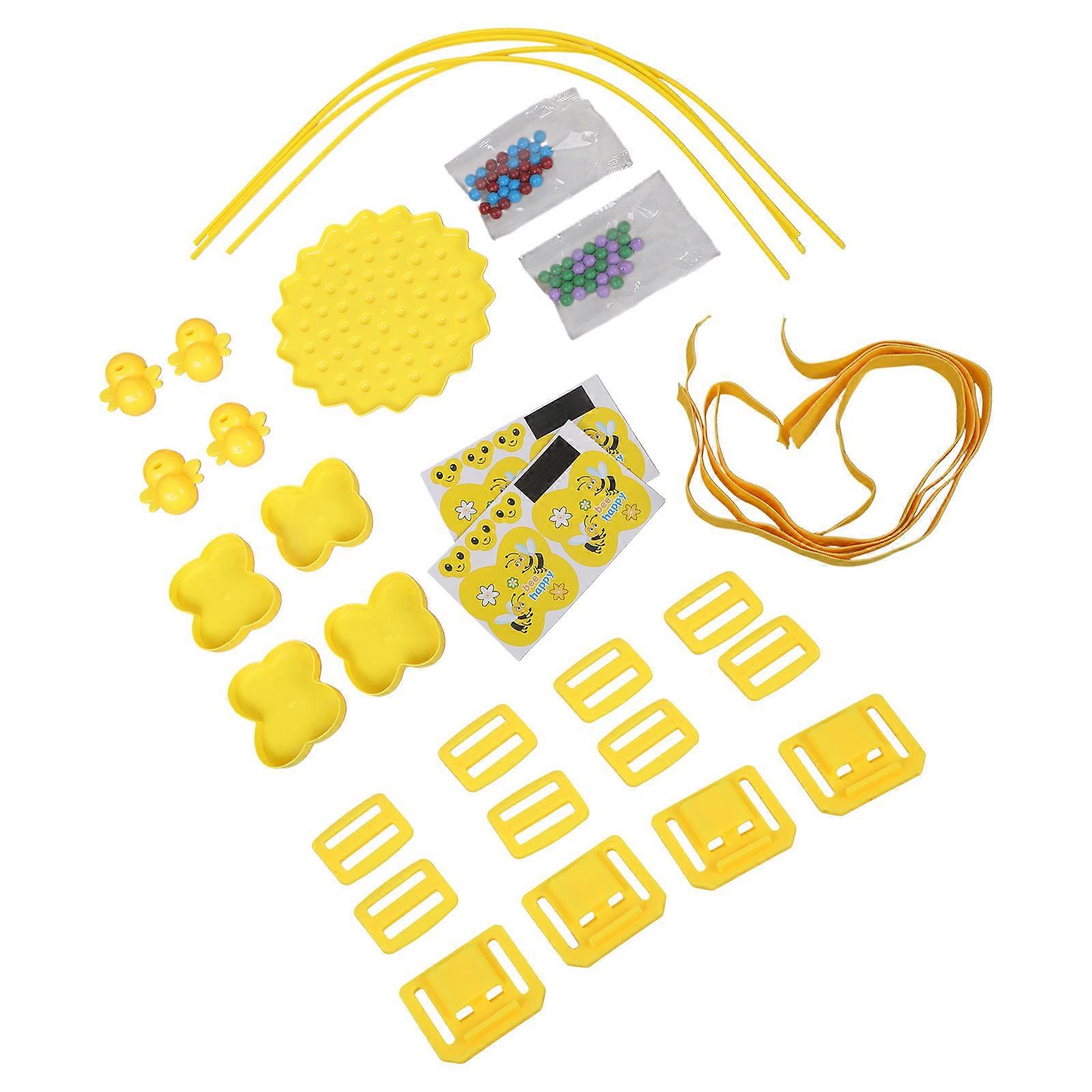 Kids Magnetic Tabletop Fishing Toy With Bees Beads Hunt Challenge And Easy Storage Design Multicolor