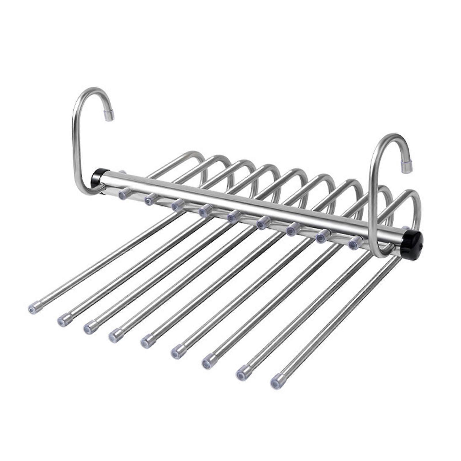 Permanent Rustless Bending Clothes Rack Multiple Stage Storage Planner Exemplary for Tight Sectors  Nine layer trouser s