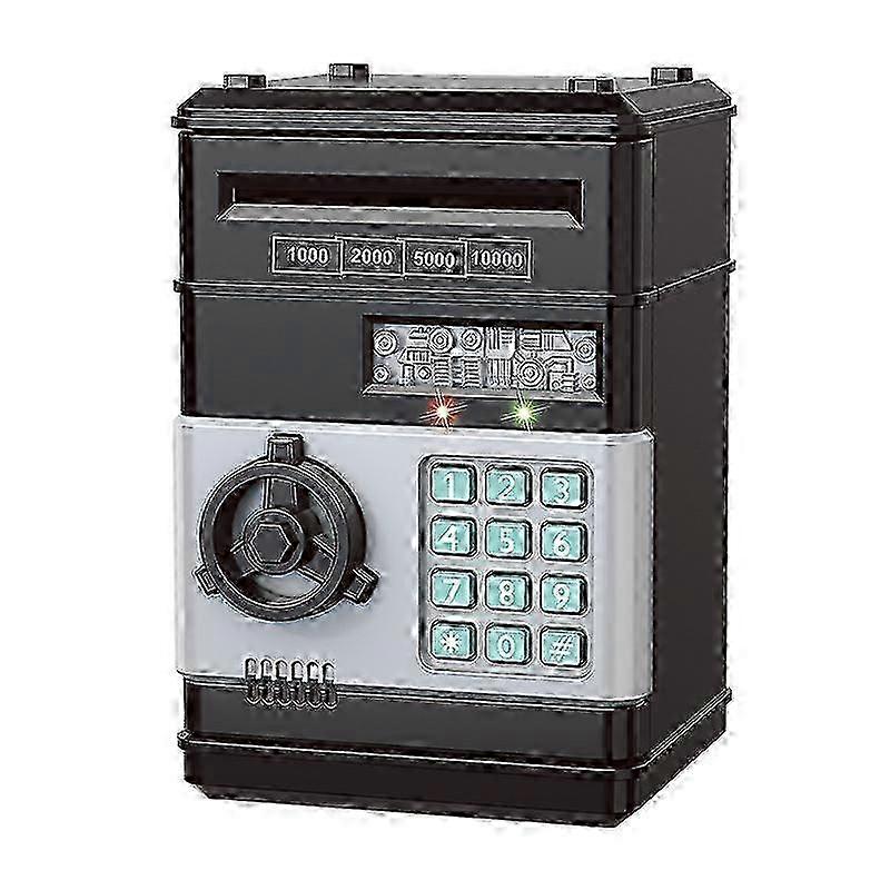 Creative Piggy Bank Automatic Mini Safe Coins Cash Saving Money Box Password Counter Code Key Lock Coin Bank ATM Child Gift z